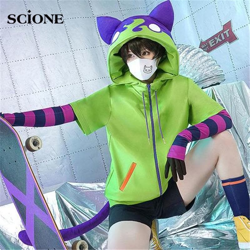 Costume de Cosplay Anime SK8 The Infinity, Chinen Miya SK huit, tenues de fête d'halloween, veste, gants de queue, 6 pièces/ensemble cm