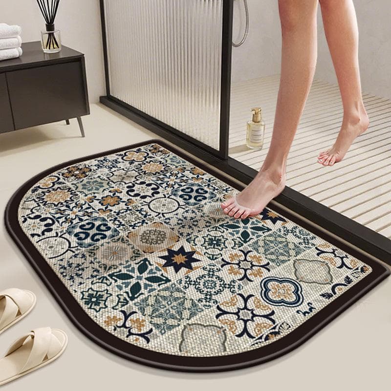 Tapis de Sol de Salle de Bain Absorbant et Antidérapant Tapis de Porte Accessoires pour la Maison