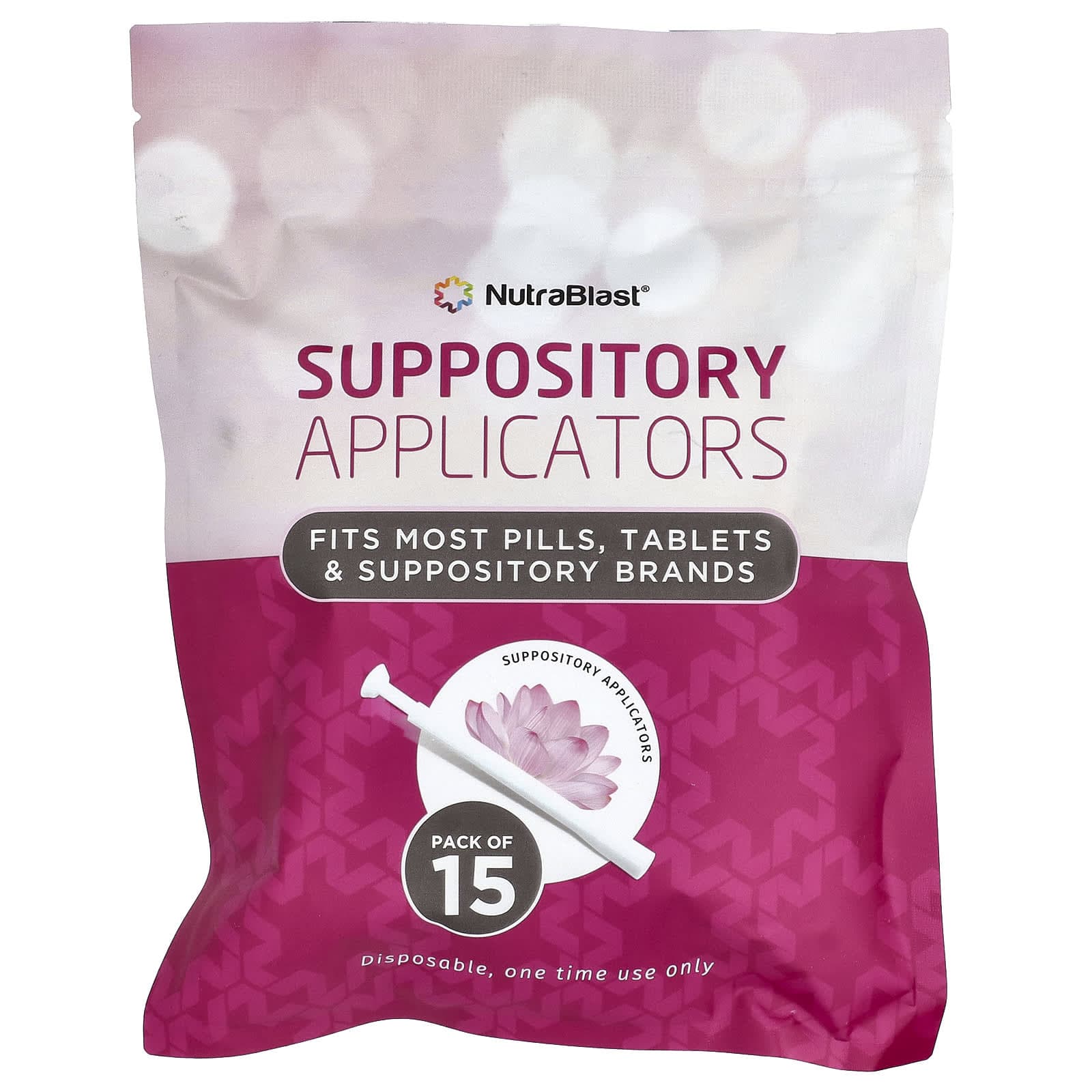 NutraBlast, Applicateur de suppositoire, 15 unités
