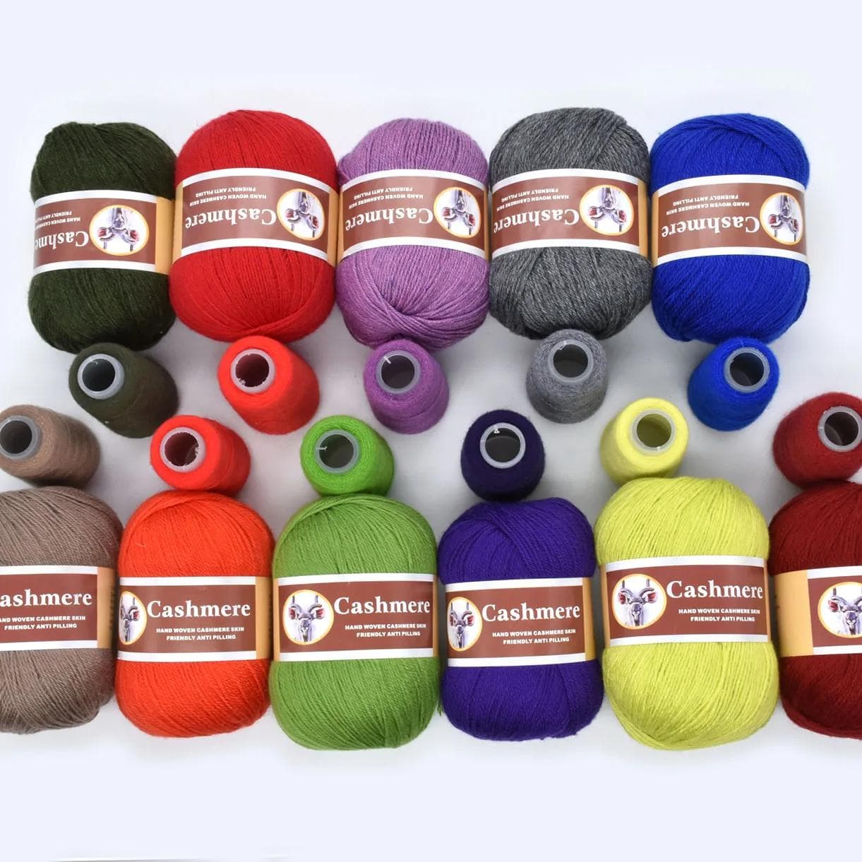 6 pièces Cachemire Luxueux et Doux Durable Tricot Crochet DIY Laine Couverture Laine Pantalon Fournitures d'Artisanat Total 300g/1056oz