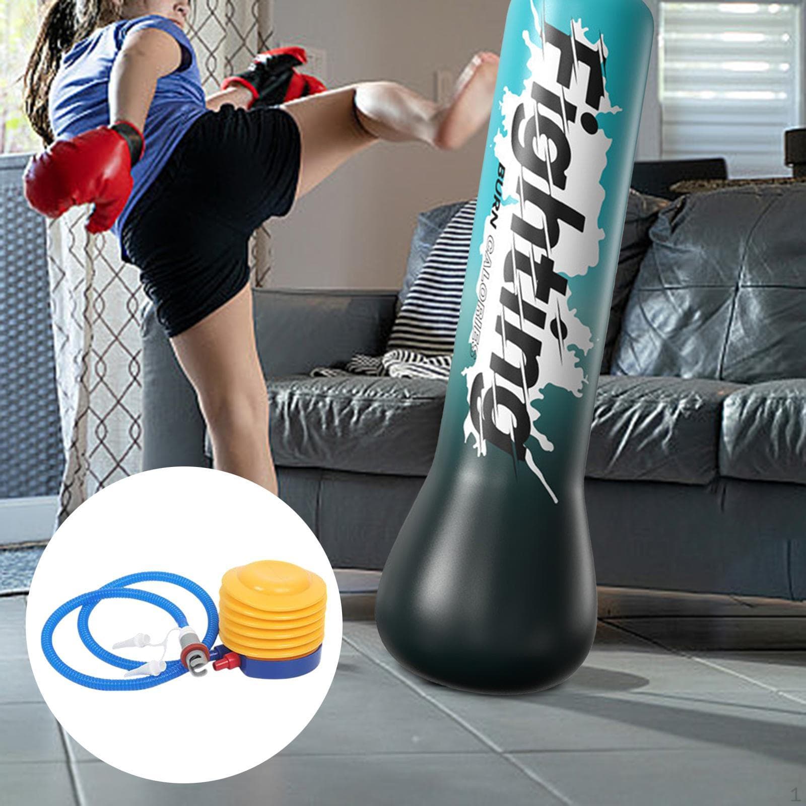 Sac de Frappe Enfant Boxe pour Rebondir Équipement Cool Entraînement Maison Karaté rose