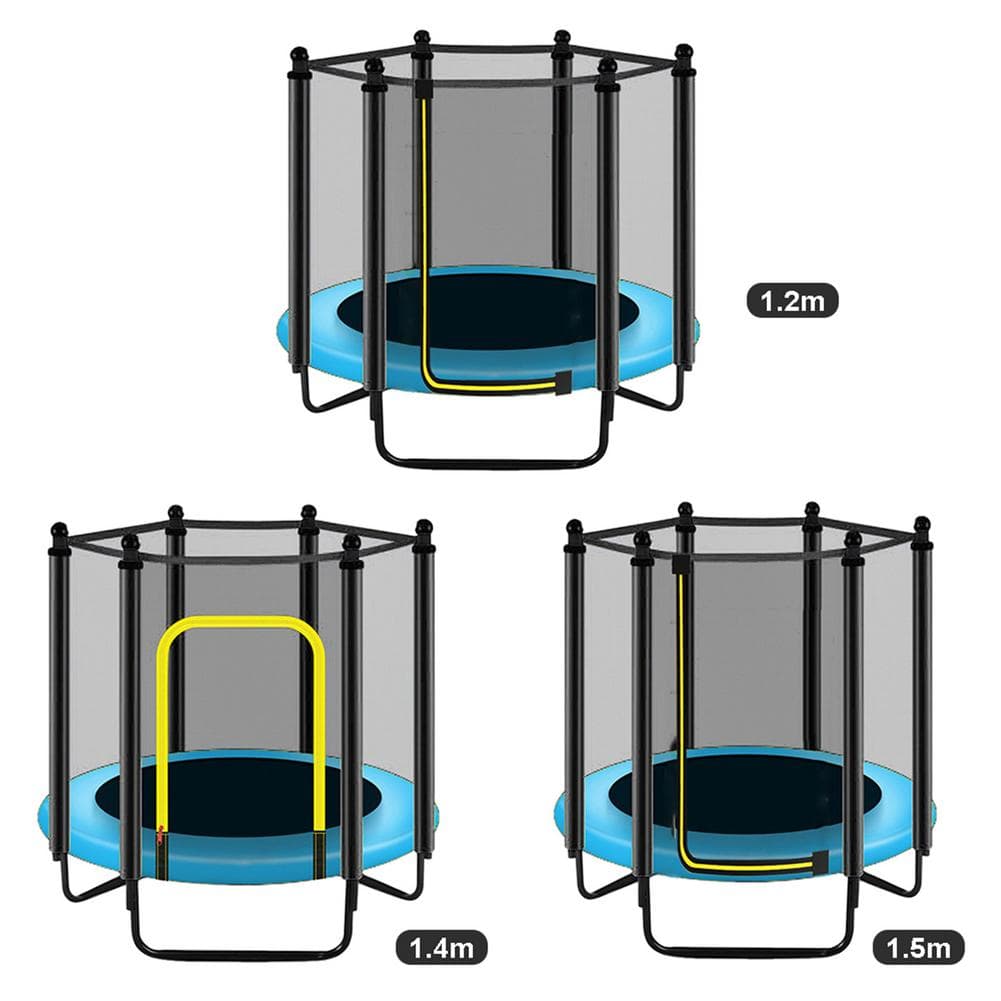 Trampoline Mini Rond pour Enfants Filet de Protection Coussinet Rebondeur Exercice Extérieur Jouets Maison Lit à Ressorts Filet de Sécurité Garde