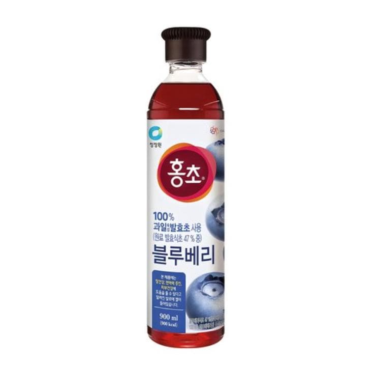 Hongcho Vinaigre à Boire Myrtille 900ml – Boisson Rafraîchissante et Riche en Antioxydants