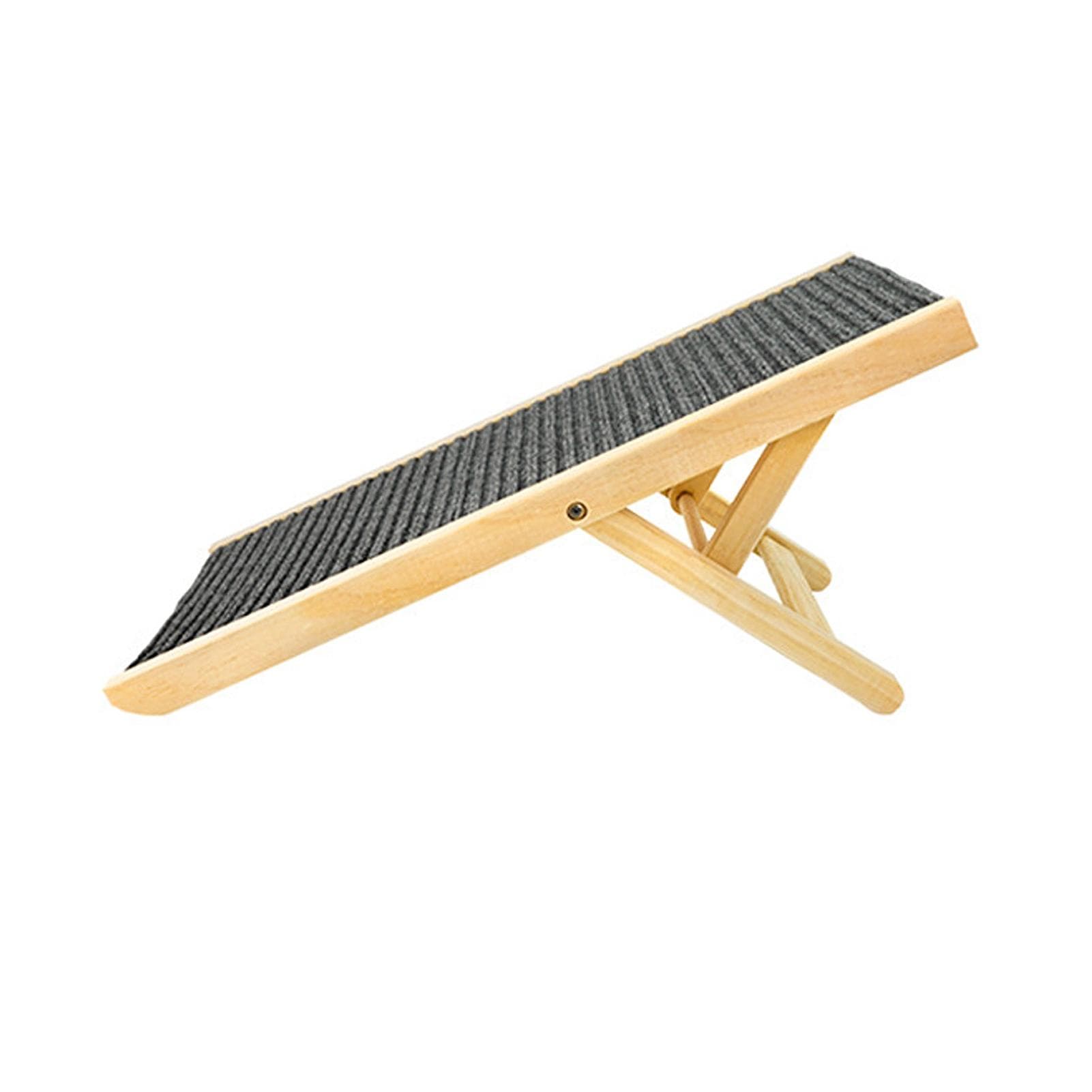 Rampe pour chien en bois Hauteur réglable Antidérapante Pliable Échelle d'escalade pour animal de compagnie pour canapé lit Voiture Taille: