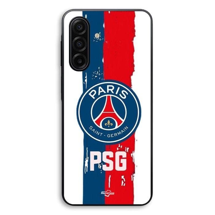 Coque Pour Samsung Galaxy A56 PSG logo fond blanc Maniacase noir