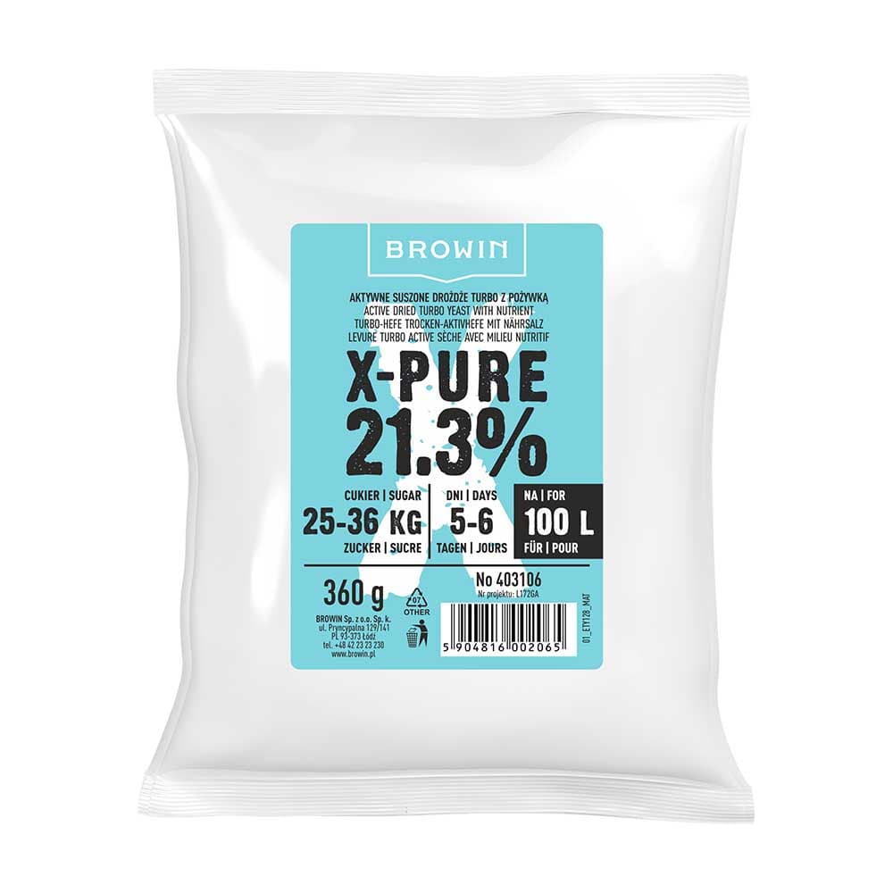 Levure Turbo X-Pure 21,3%, 100L