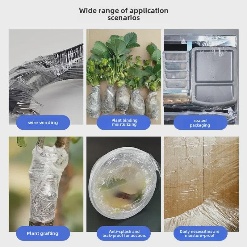 Film étirable PE: Petit rouleau de film alimentaire pour emballage industriel et commercial