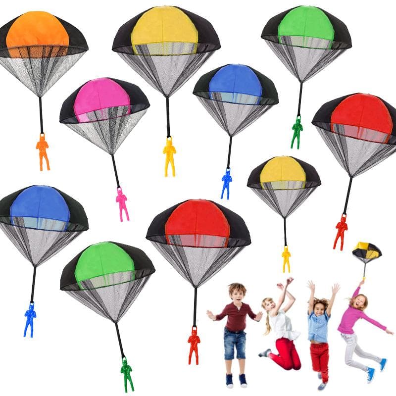1-6 Pièces Jouet Parachute Enfants Fête d'Été Jeu Amusant Extérieur Garçon Fille Faveurs de Fête d'Anniversaire Cadeau pour les Invités Jouet