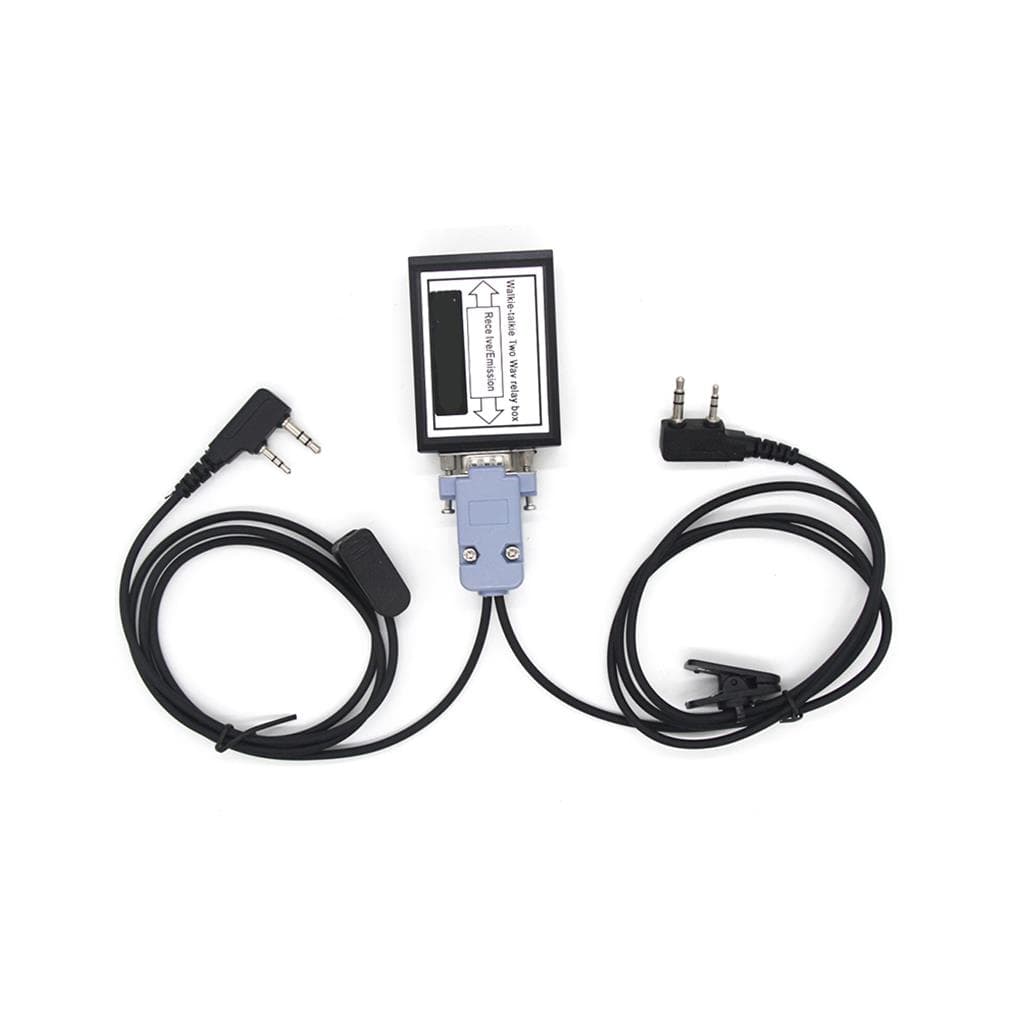 Boîtier de répéteur de talkie-walkie relais bidirectionnel RC208 Port COM avec prise remplaçable Remplacement radio pour talkie-walkie BAOFENG