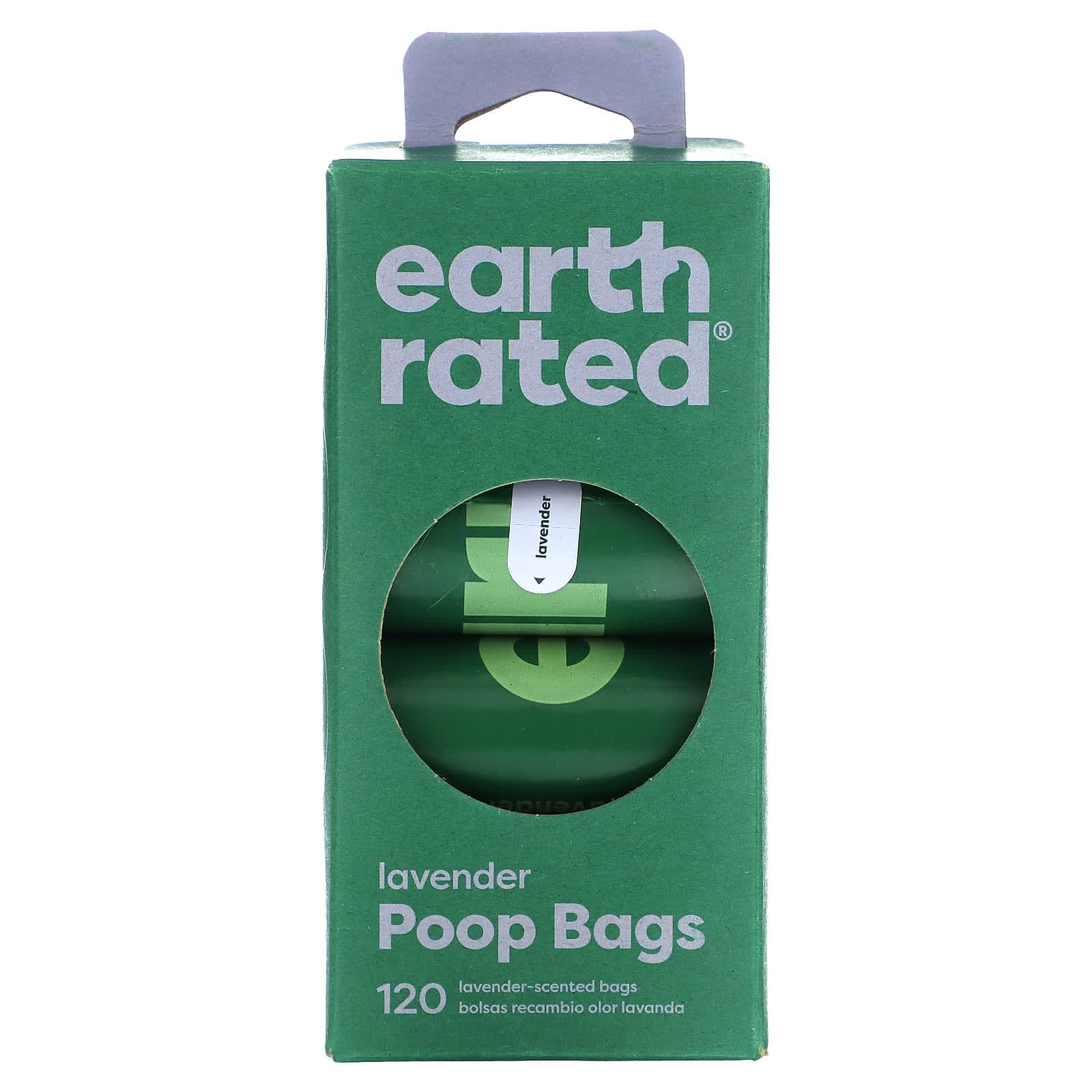 Earth Rated, sacs à déjections canines, parfum lavande, 120 sacs, 8 rouleaux de recharge