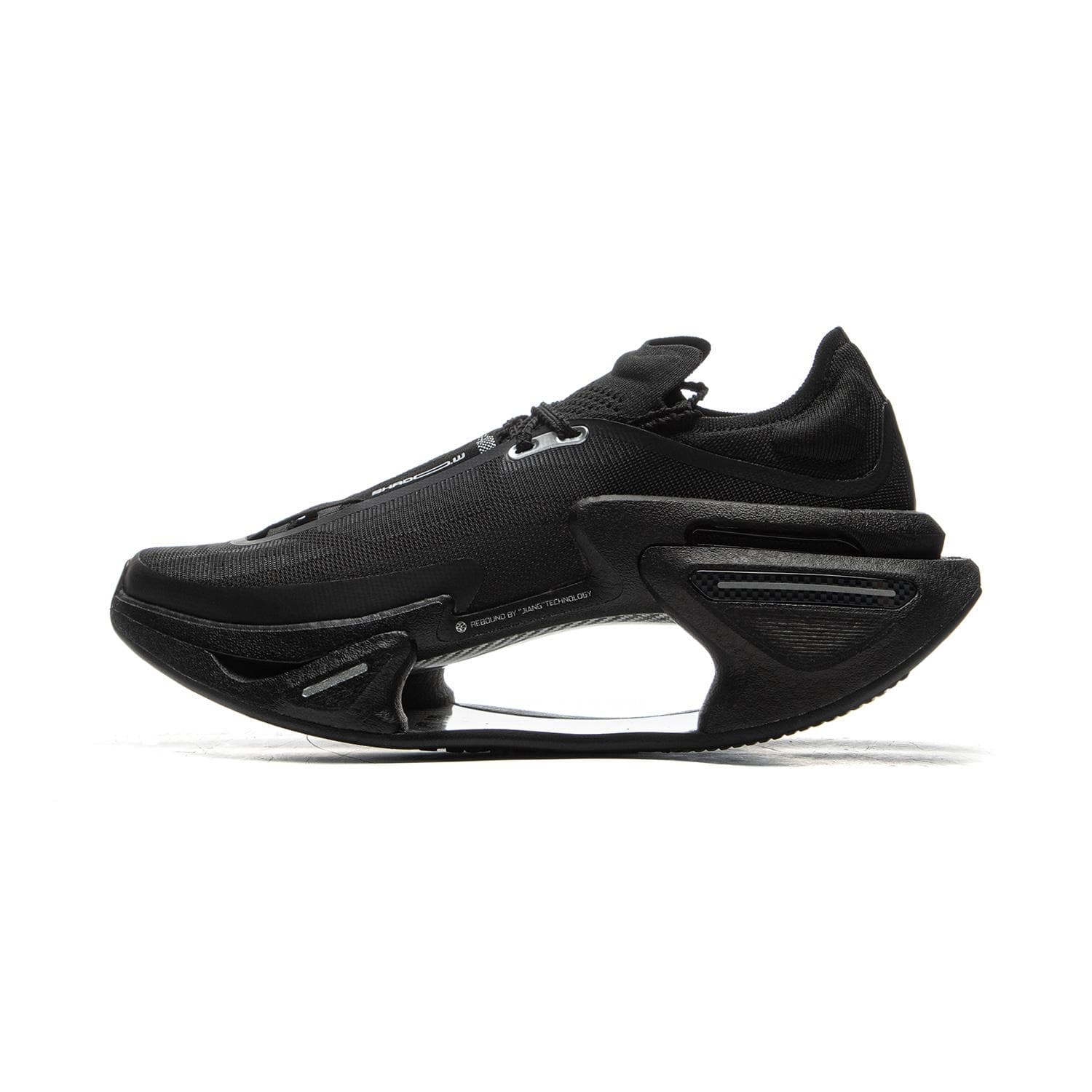 Li Ning Shadow 3.0 Tissu Bas Li Ning BOOM Technology Chaussures de Course et de Compétition Unisexe Noir ARRV001-15 cm