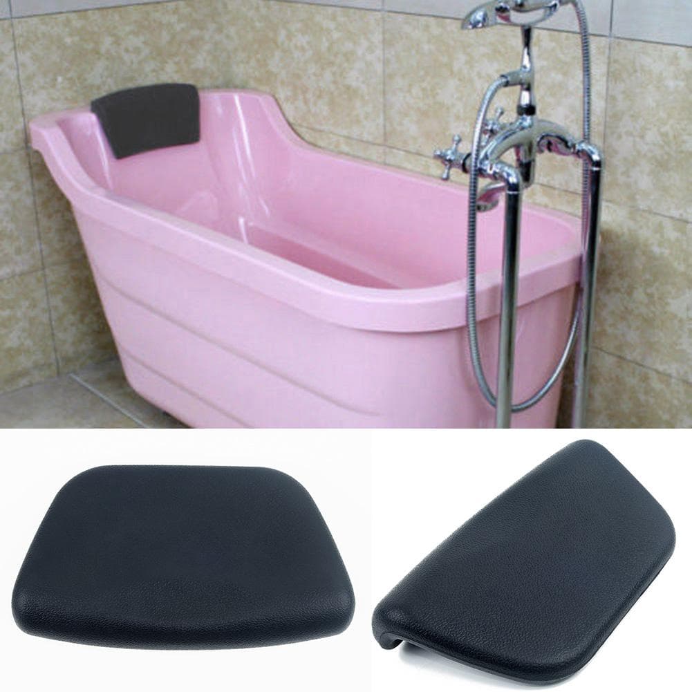 265*150*60mm Oreiller de Bain Support Confortable Polyuréthane Maison Noir