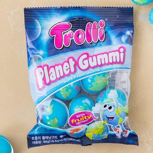 [YouTube Popular Jelly / Korean Popular Jelly] Trolli Planet Gummi 18.8g * 5PCS (5 OPTIONS)