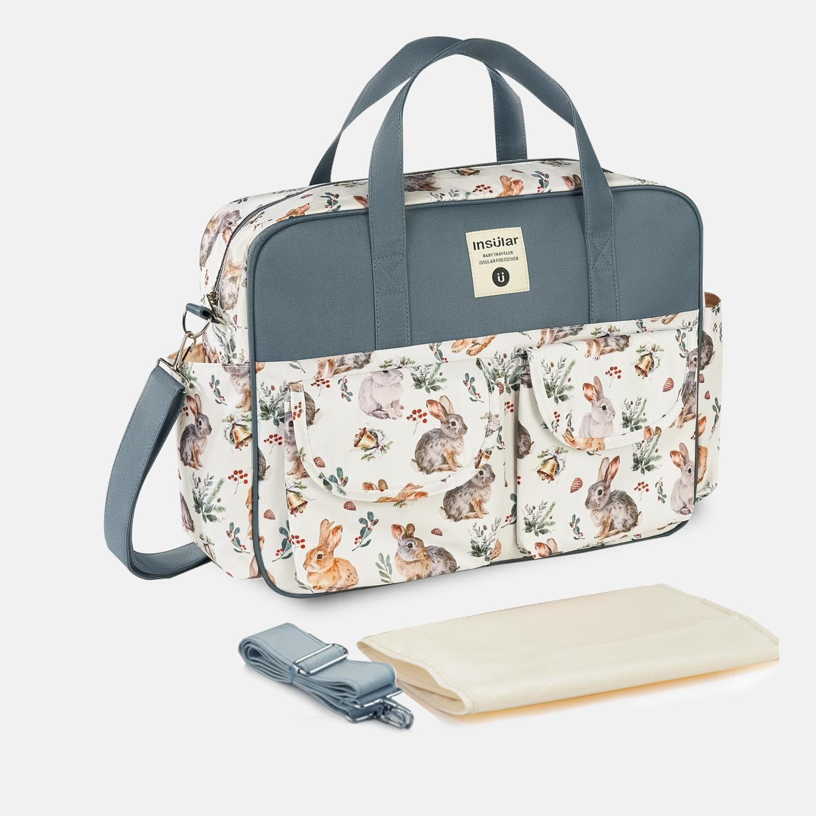 Sac à langer pour maman et bébé, grande capacité, étanche, à large ouverture, sac de voyage à bandoulière, sac à langer pour maman et bébé
