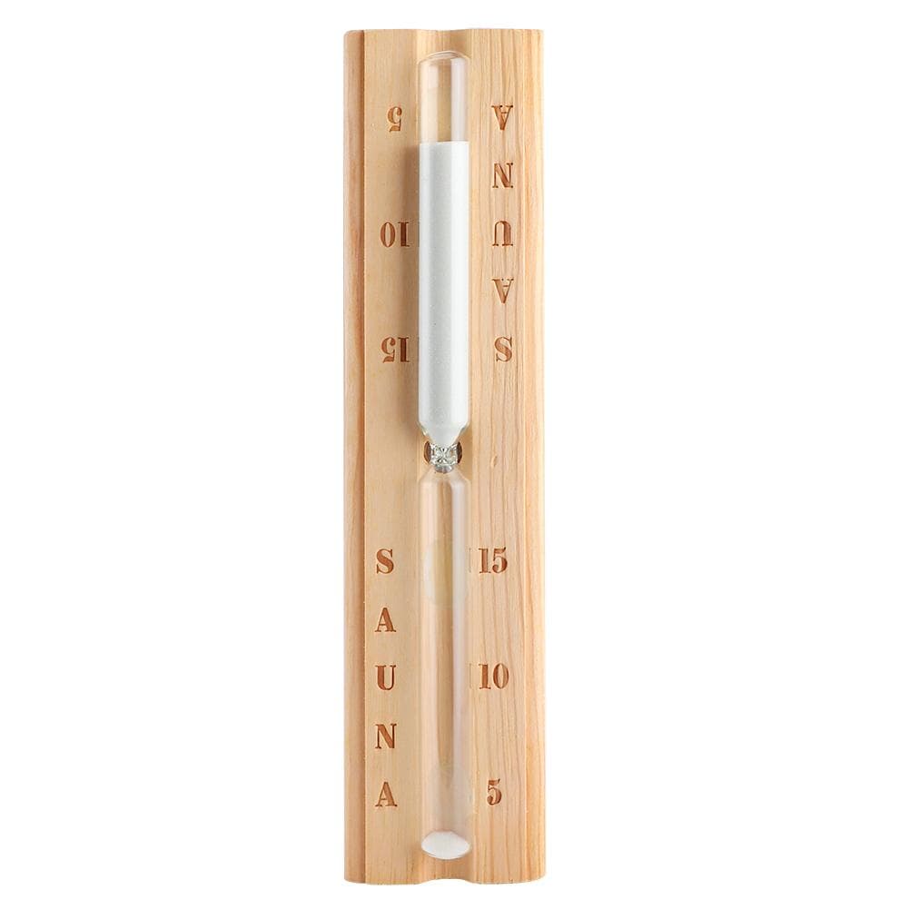 Sablier de sauna en bois, minuterie de 15 minutes, compte à rebours, accessoire pour sauna et spa