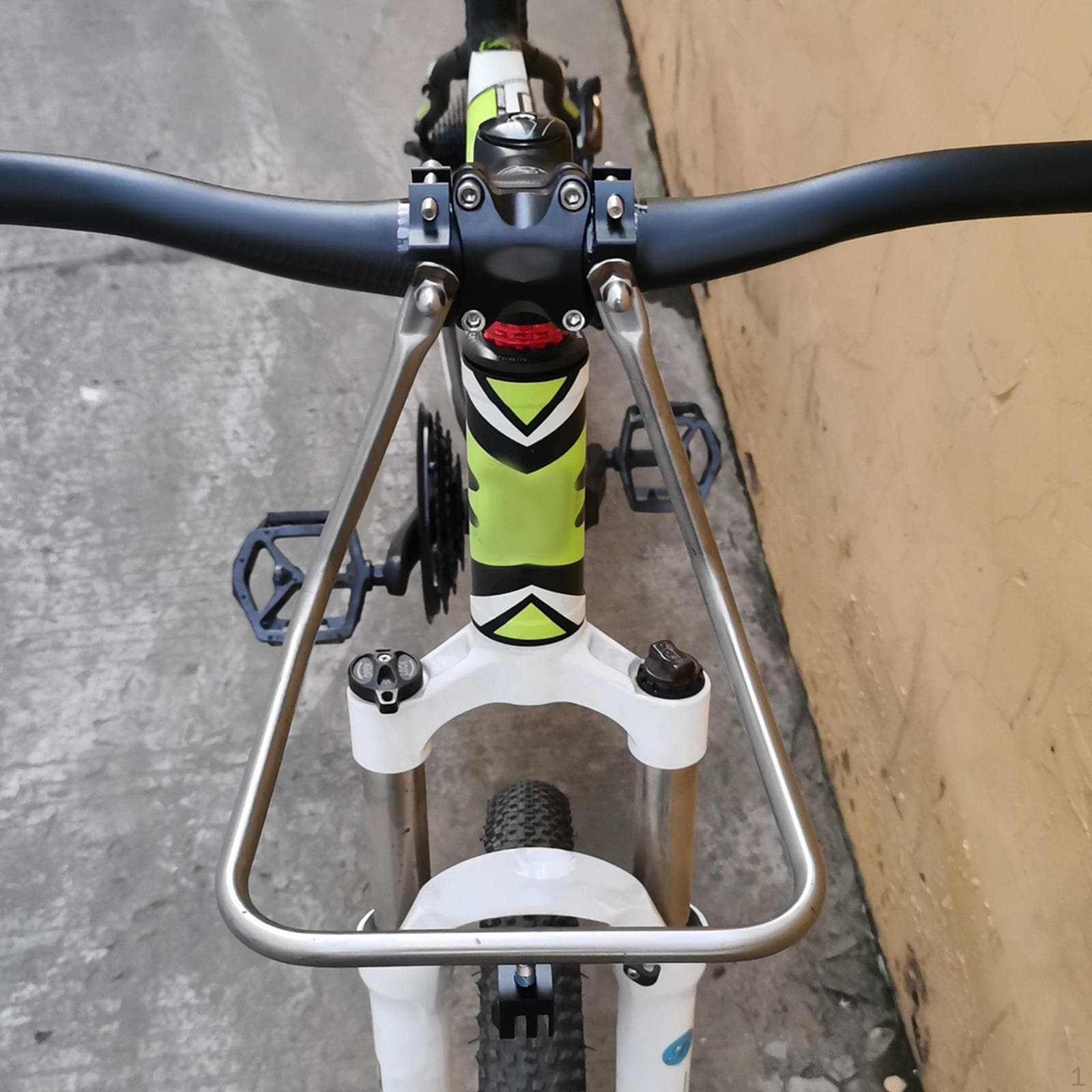 Porte-bagages Avant de Vélo Sacoche Facile à Installer Remplacement Direct Fixation Robuste Capacité de Charge 5kg