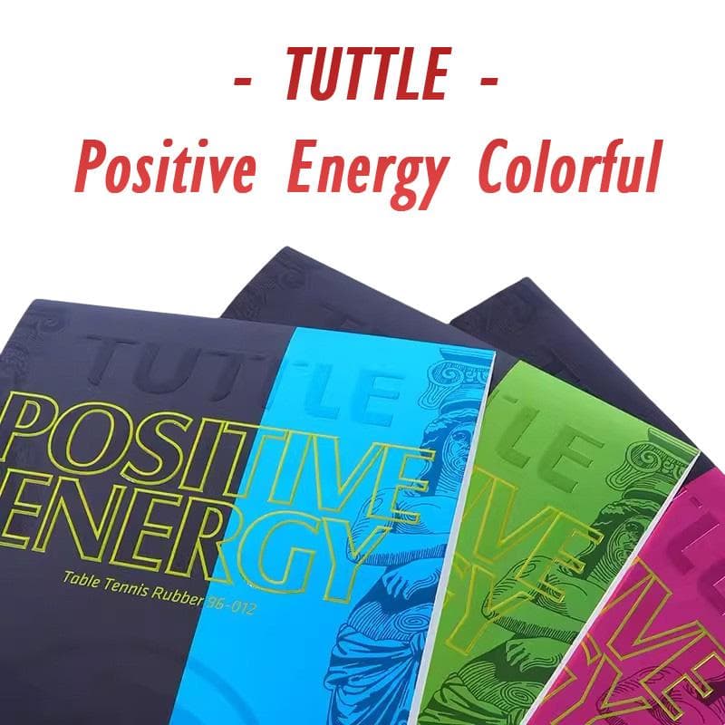 TUTTLE POSITIVE ENERGY Caoutchouc de tennis de table coloré Caoutchouc de ping-pong non collant Éponge hautement élastique rose