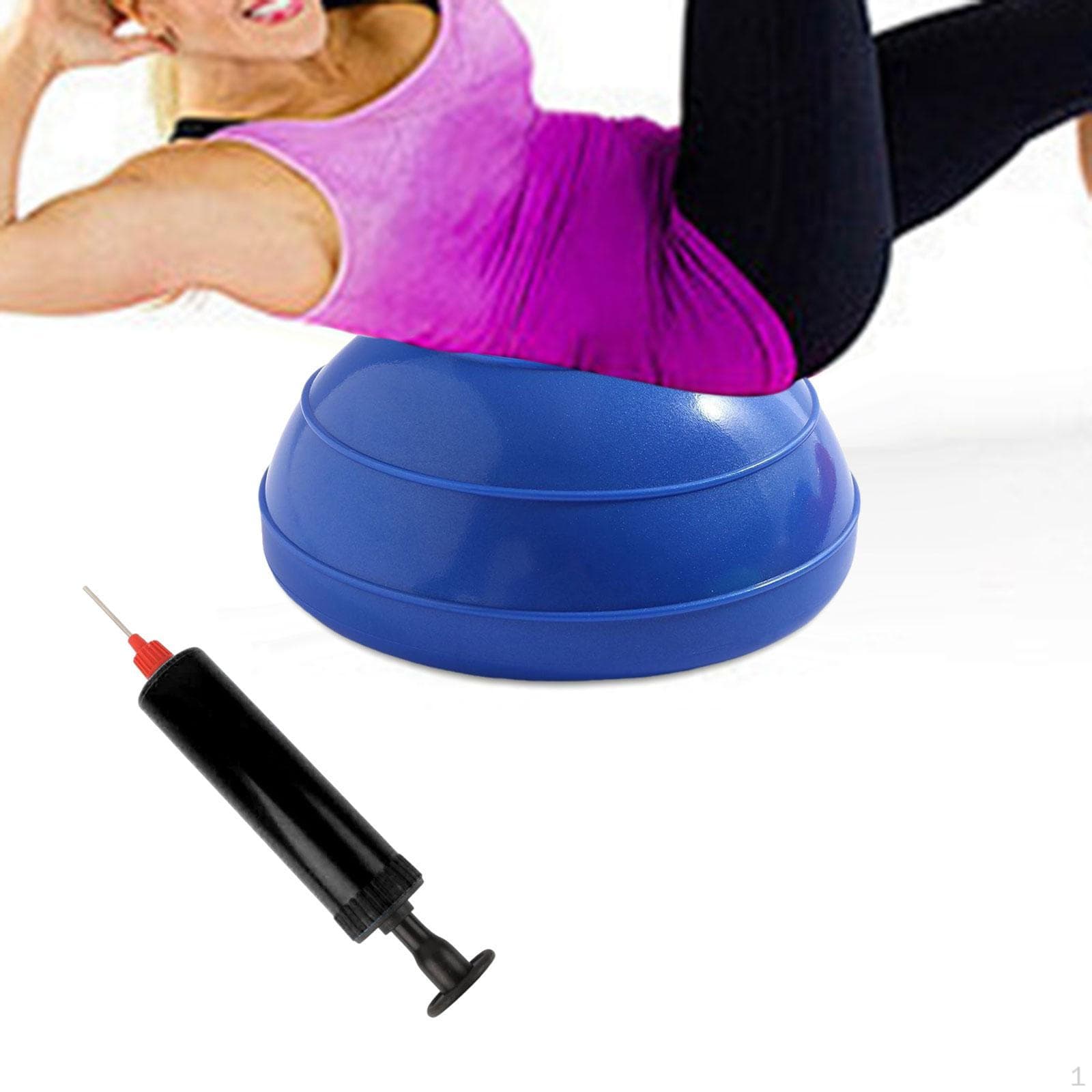 Demi-ballon d'équilibre antidérapant portable, 6,3 pouces de diamètre, polyvalent avec pompe équipement d'entraînement de force