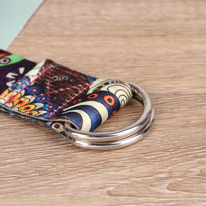 Sangle de Yoga, corde de Fitness, imprimée colorée, réglable, lavable