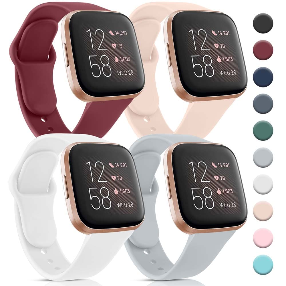 Bracelet en Silicone pour Fitbit Versa 2 1 Lite, Bracelet de remplacement, Sport, étanche