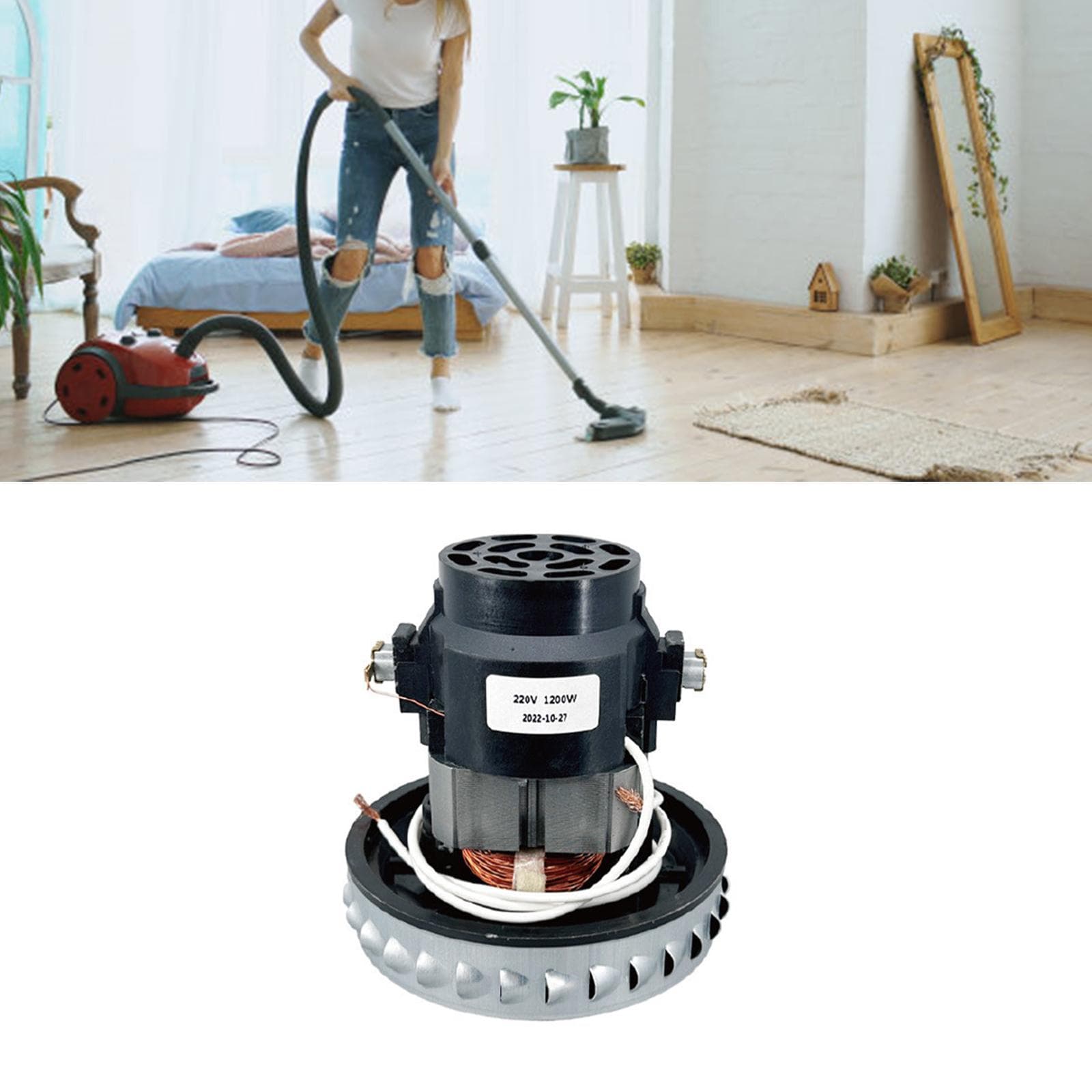 Moteur à fonctionnement silencieux Moteur d'aspirateur Moteur d'aspirateur à faible bruit pour nettoyeurs ménagers Convient à une large gamme de