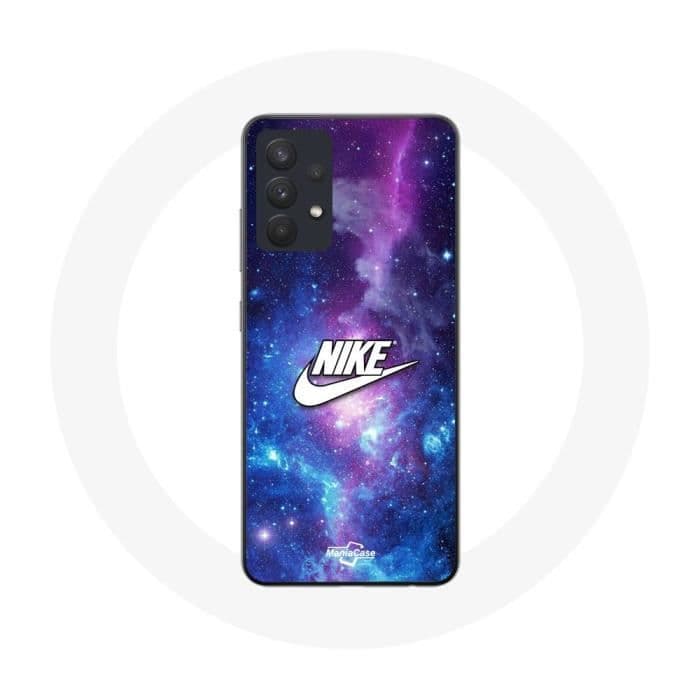 Coque - Maniacase - Samsung Galaxy A13 4G - Nike Logo Blanc - Silicone - Souple noir