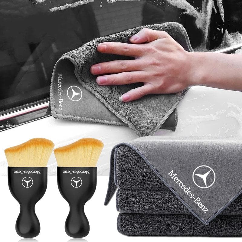 Brosse Douce pour Nettoyage de Voiture Serviette de Lavage de Voiture Chiffon de Nettoyage en Microfibre Articles pour Voiture pour Mercedes Benz Clas