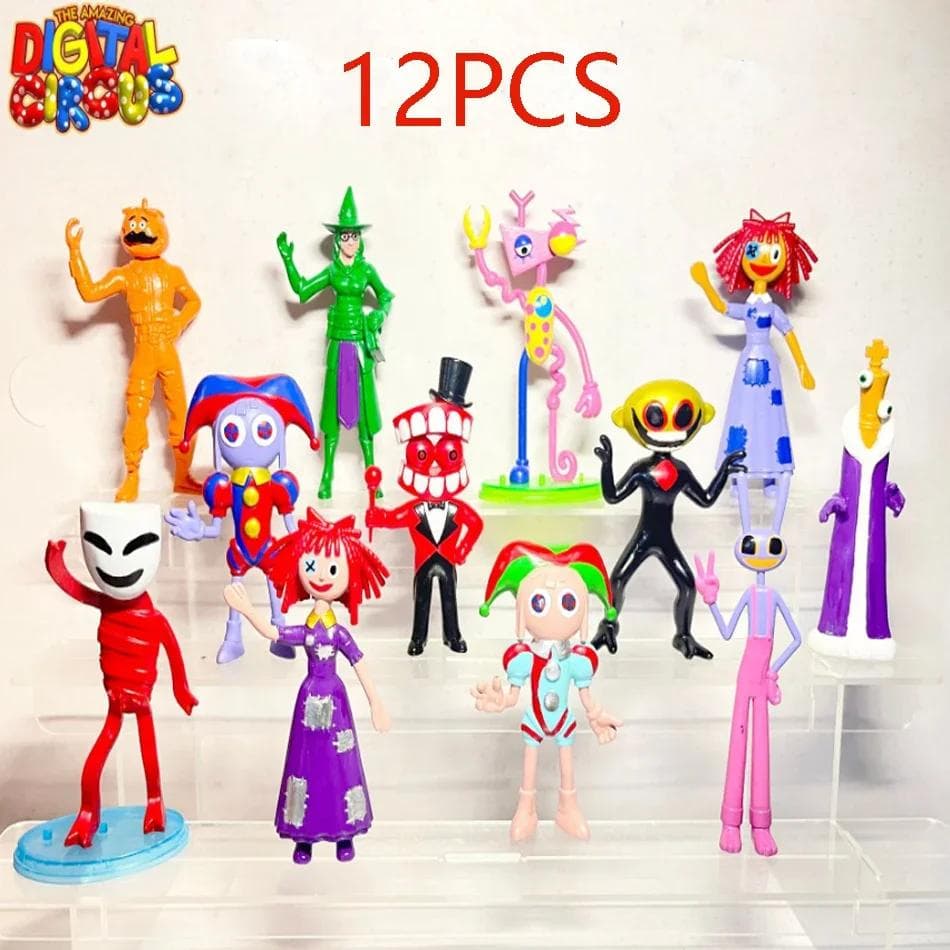 8 PIÈCES Les Incroyables Jouets Modèles du Cirque Numérique pour Enfants Accessoires d'Art Cartoon Cadeaux Récompenses Anime Nouveaux