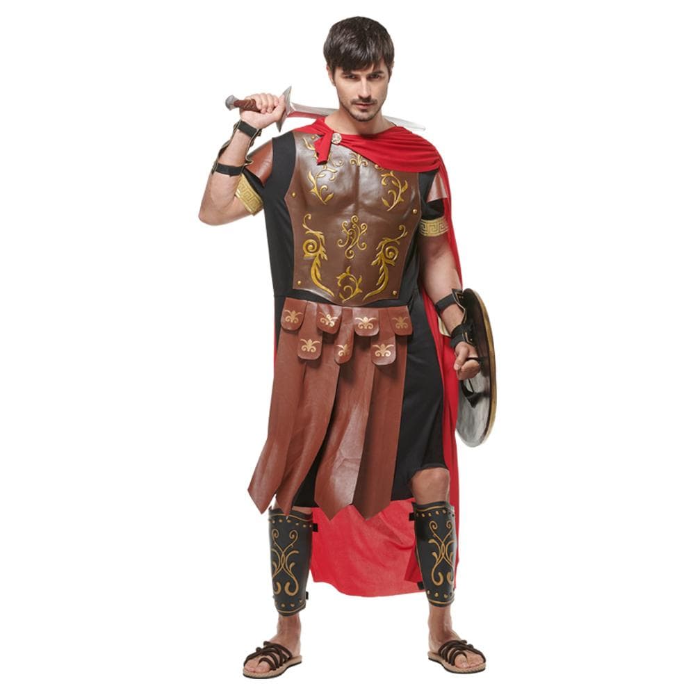 Costume de gladiateur de l'empire romain pour hommes, ensemble d'armure d'halloween, jeu de rôle de soldat cm