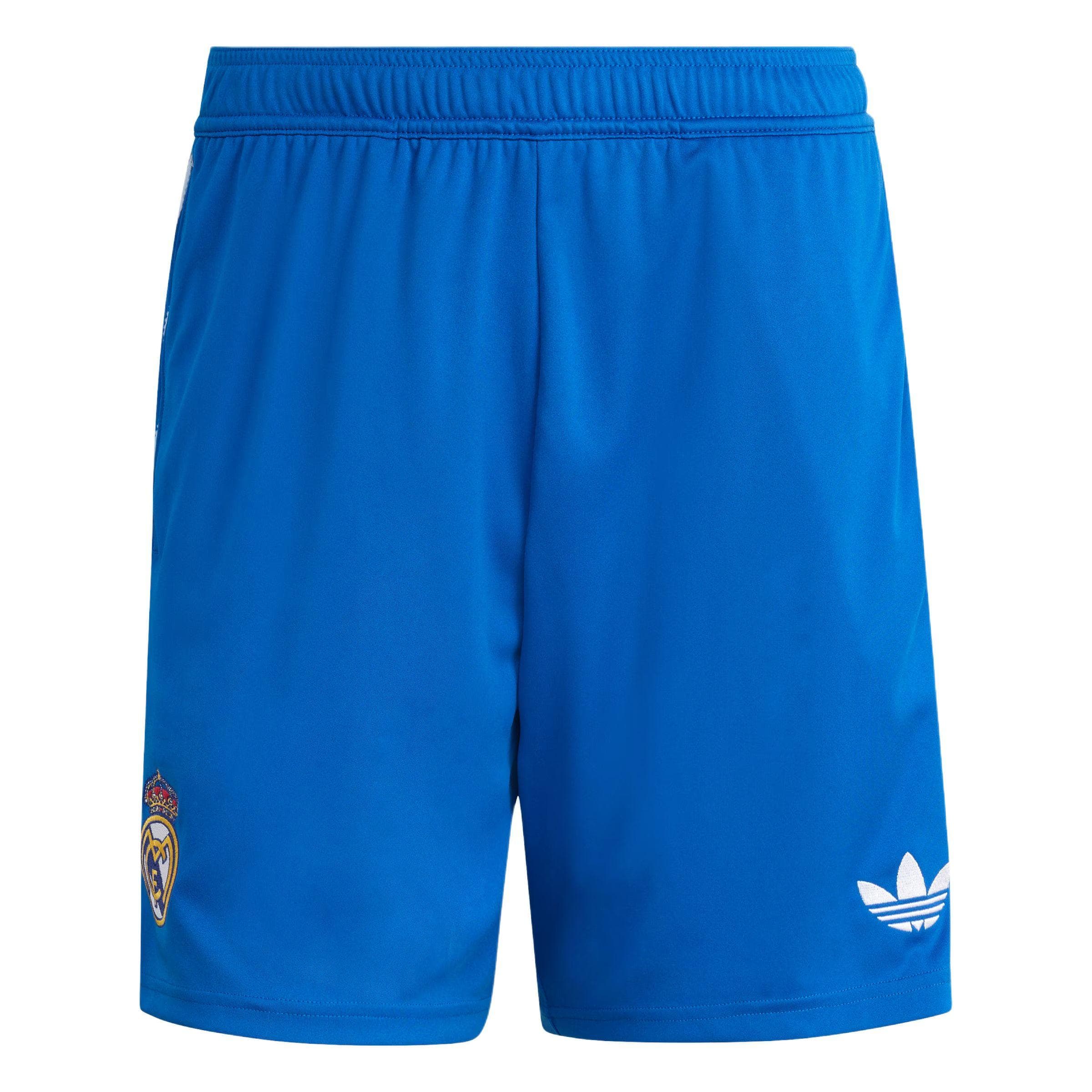 Adidas Originals Real Madrid 25/26 Troisième Short Version Fan Confortable Polyvalent Mode Rayé Pantalon de Football Shorts Homme JJ1925 cm