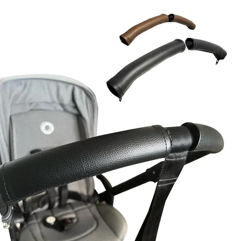 Housse de poignée de poussette ADAPTÉE POUR Bugaboo Bee3 Bee5 Bee+ Accessoires de poussette Housse en cuir PU Étui protecteur d'accoudoir de