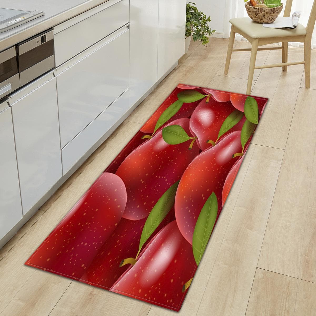 Tapis de cuisine Fruits et légumes frais, doux et épais, imperméable, antidérapant, résistant à l'huile