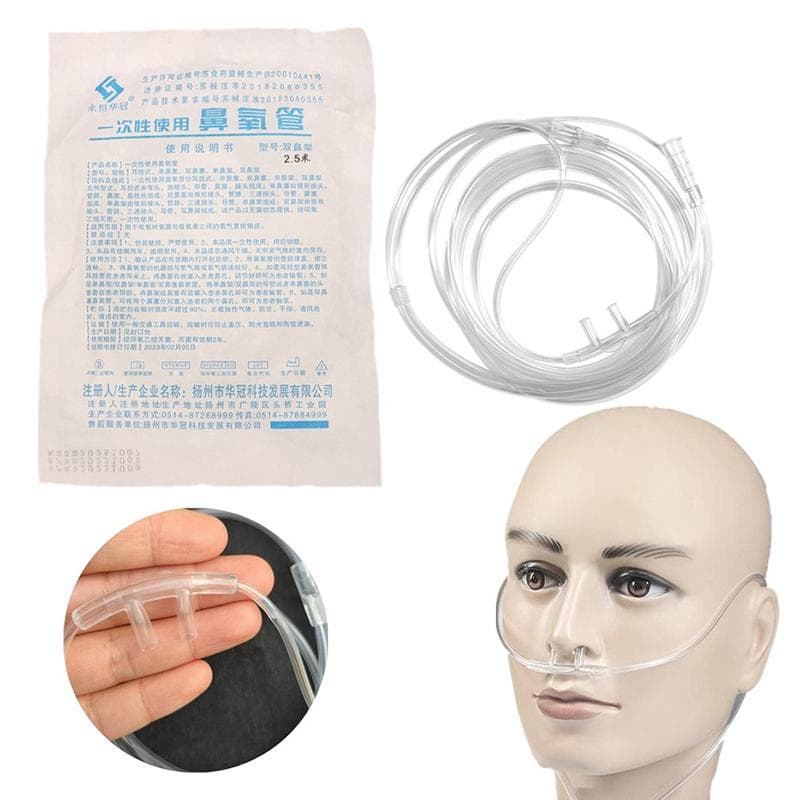 Tubes à oxygène nasal 2/2,5/3/4/5M Canule nasale double pour nez bouché Tubes en plastique