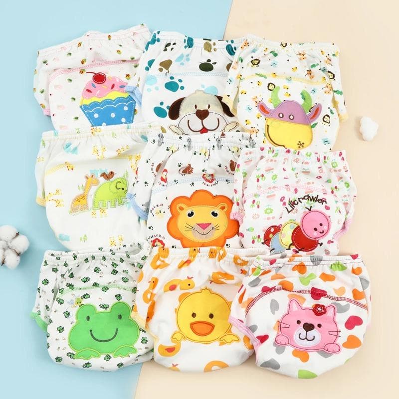 Couches pour bébé en tissu réutilisable, imperméables, lavables, culottes d'apprentissage, sous-vêtements cm