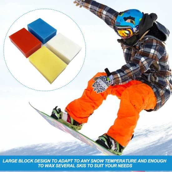 Cire Universelle pour Ski et Snowboard Cire Toutes Températures de Neige Cire Bloc de Neige Ski jaune