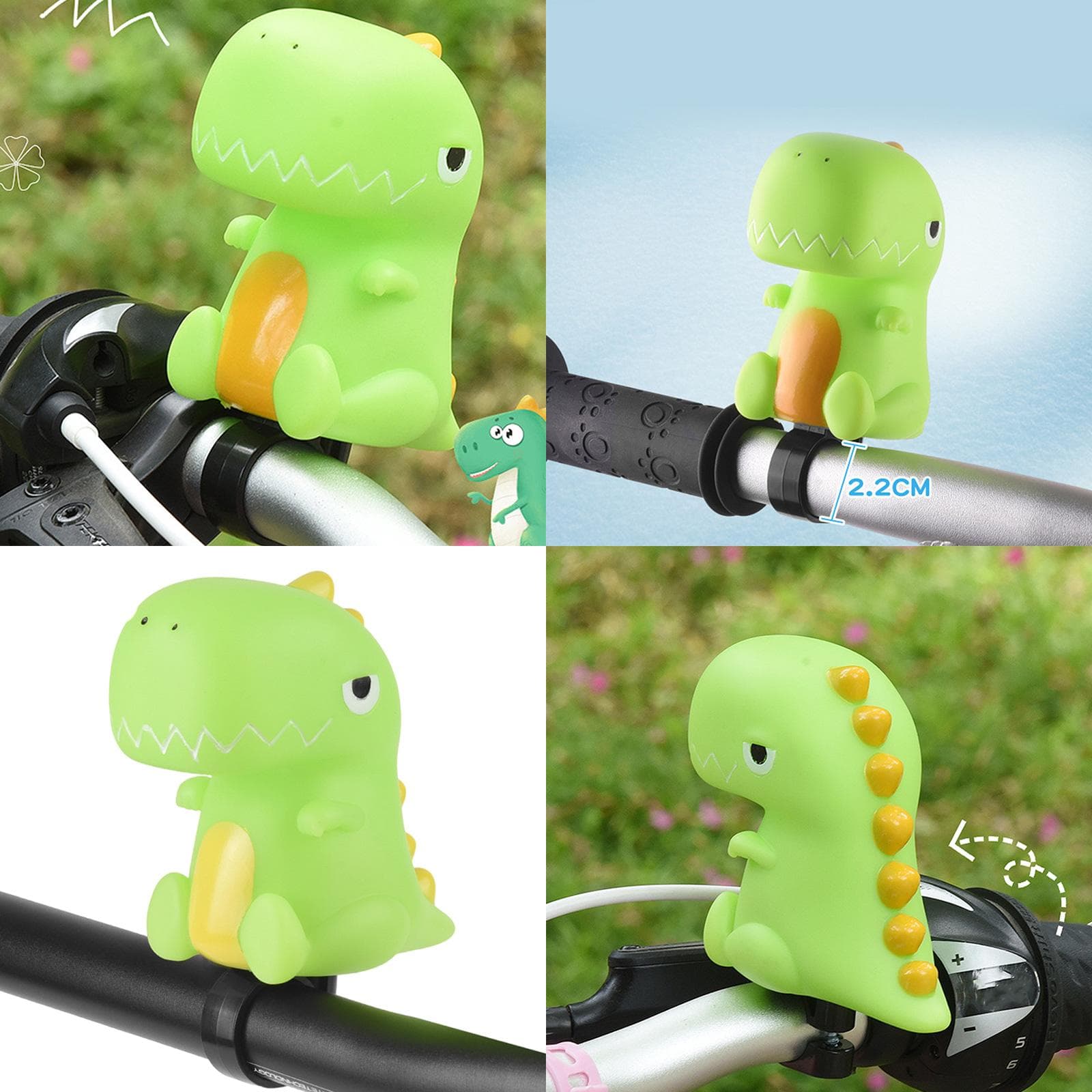 Sonnette de vélo mignonne pour enfants, mini sonnette de vélo à presser, son clair pour tout-petits, garçons et filles