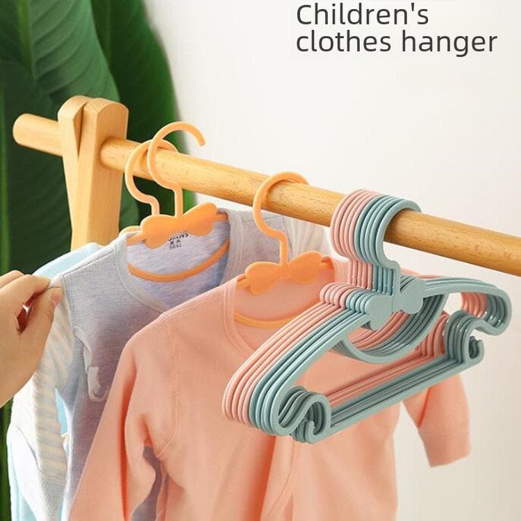 1 cintre antidérapant pour enfants, cintres pour bébés, réglables, multifonctionnels, en plastique beige