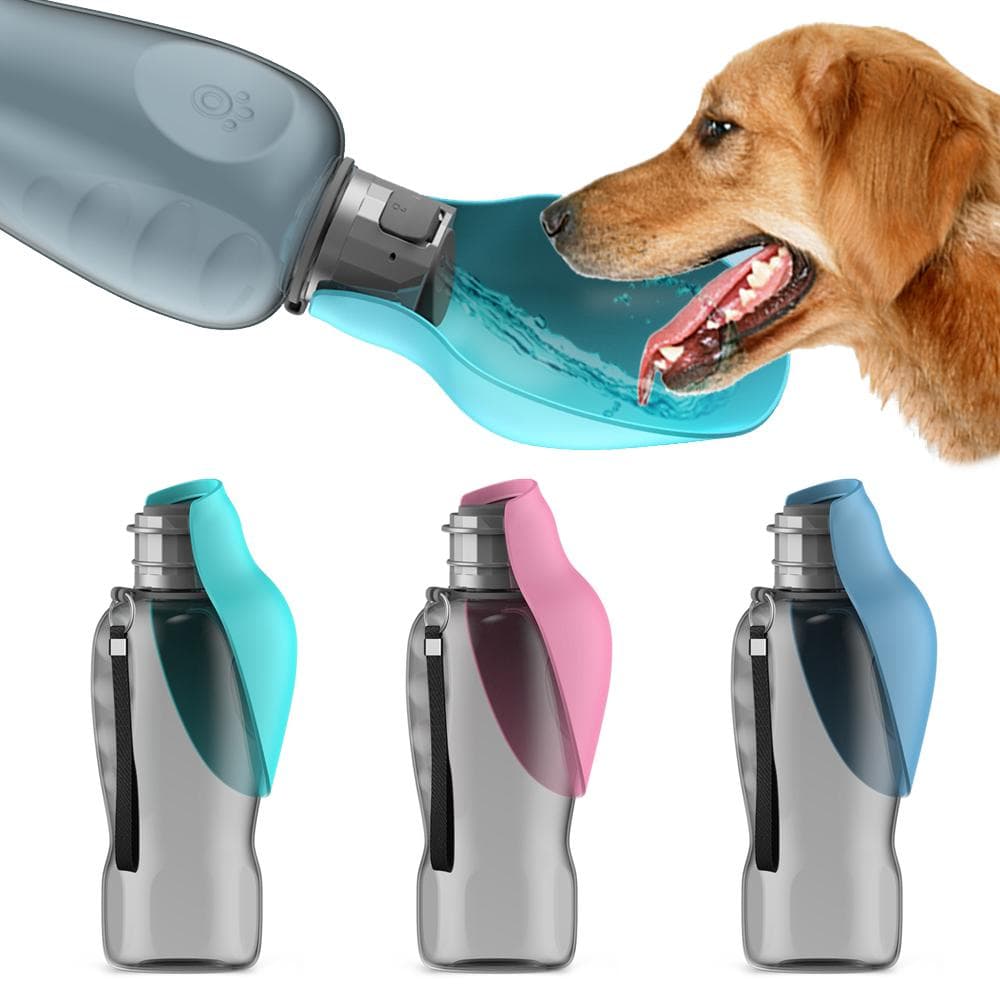 Bouteille d'eau Portable pour chien de 800ml, pour animaux de compagnie, voyage en plein air, randonnée, marche, bol à boire pliable, fournitures