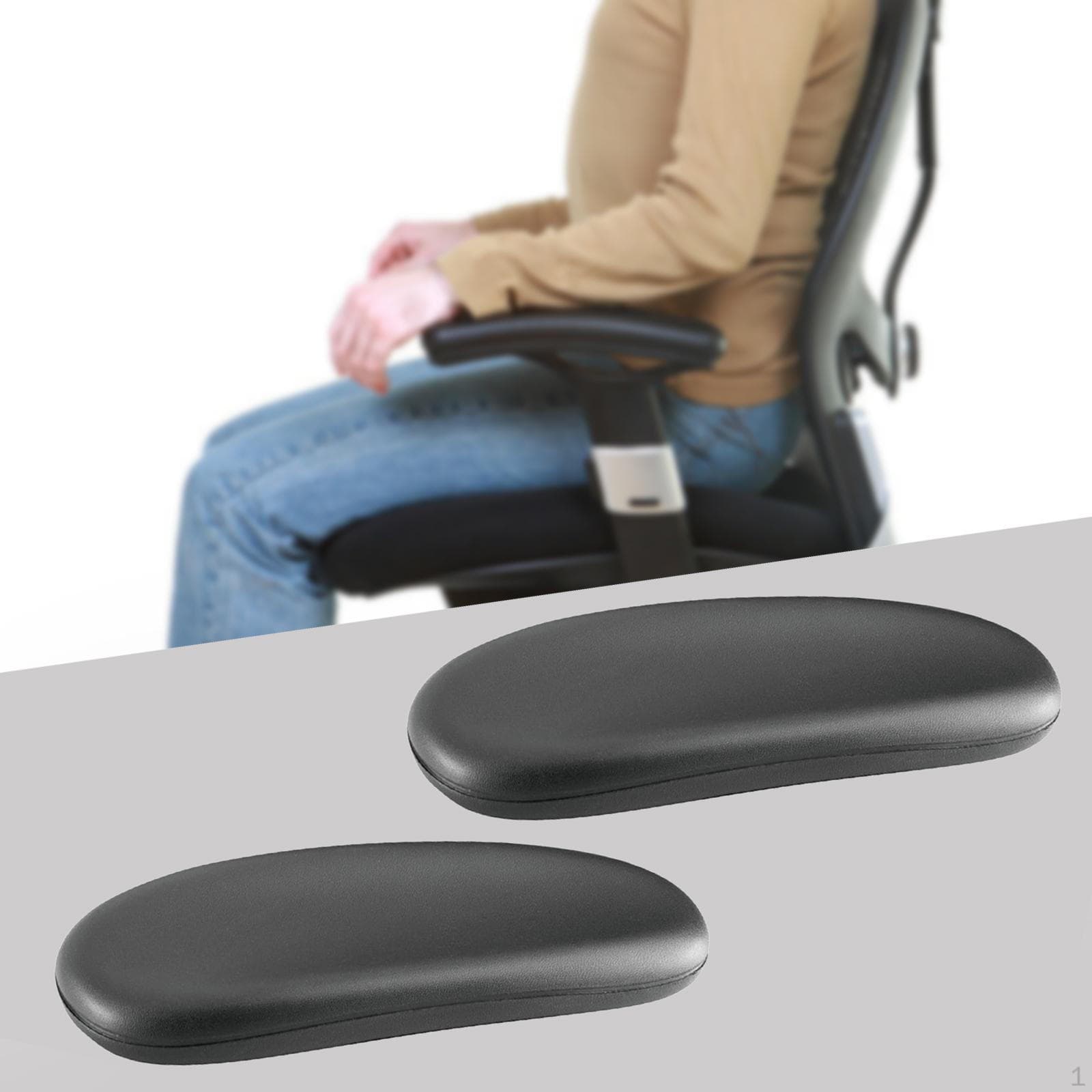 Lot de 2 coussinets d'accoudoirs de rechange pour chaise de jeu, support souple universel, accessoires de ligne simple, PU