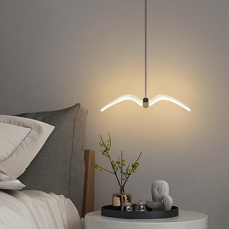 Chevet petit lustre Simple moderne créatif applique chambre mouette lustre
