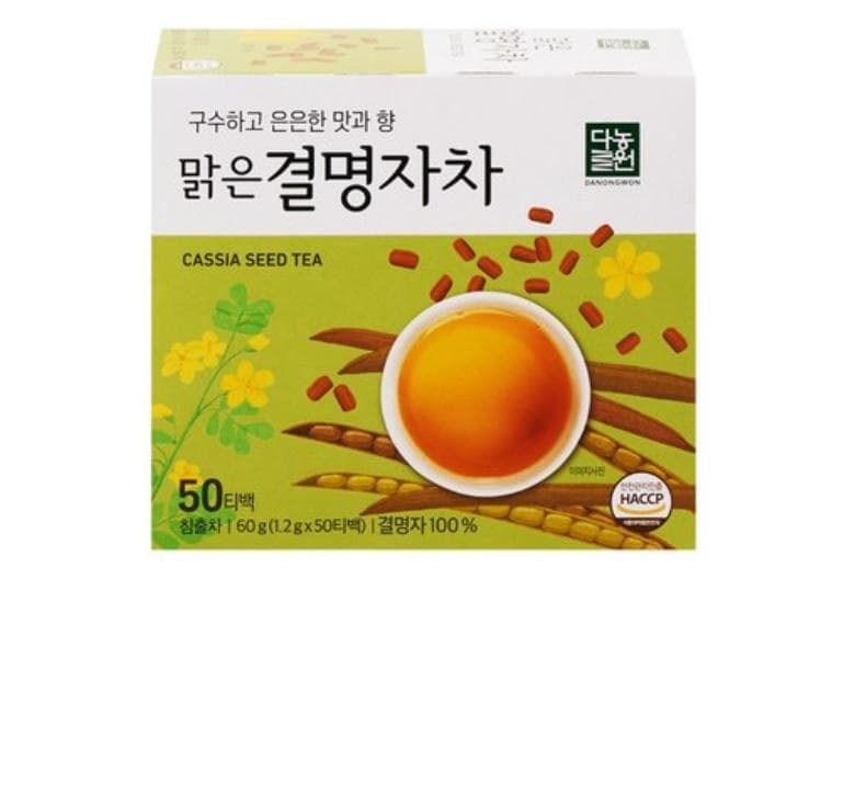 DANONGWON Tisane de graines de cassia claire – 50 sachets de thé de Corée