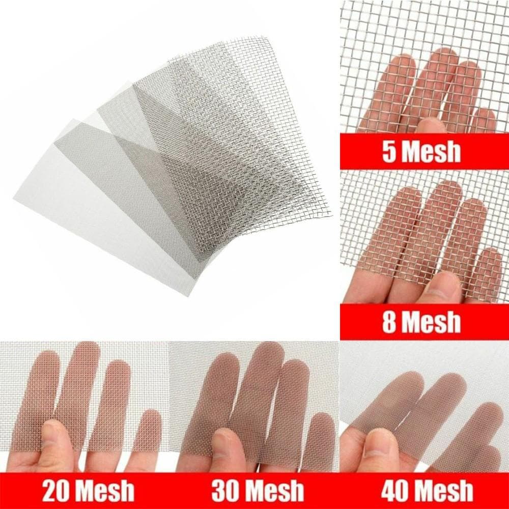 Filtre en Acier Inoxydable 5/8/20/30/40 Mailles Écran Filtrant 15cmx30cm