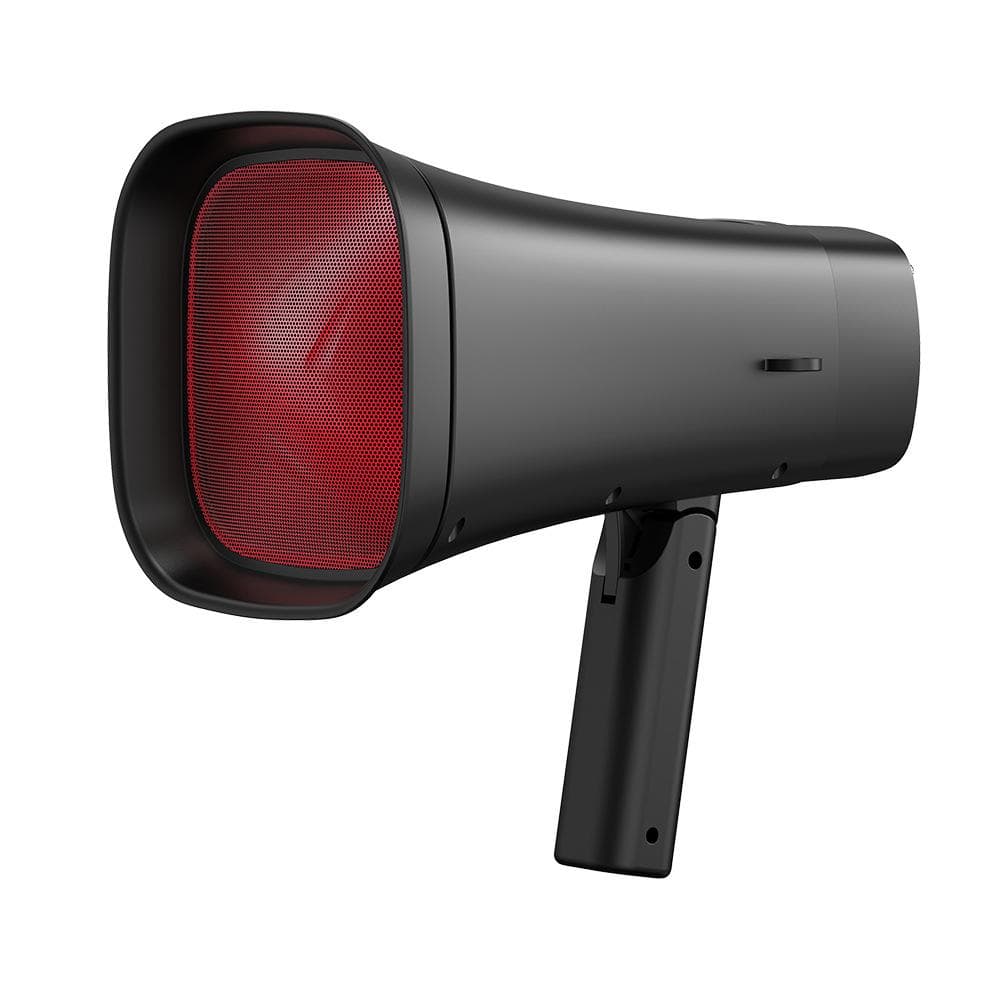 Haut-parleur mégaphone à énergie solaire, Portable, sans fil, BT PA, haut-parleur d'enregistrement extérieur noir