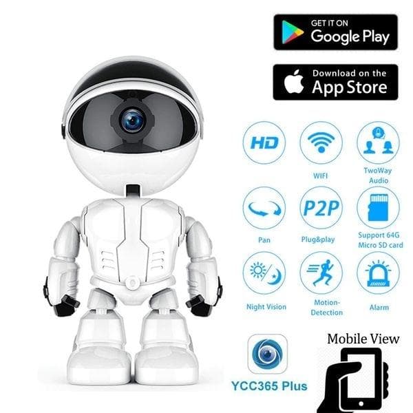 Robot avec caméra petite de surveillance wifi 1080P vision infrarouge