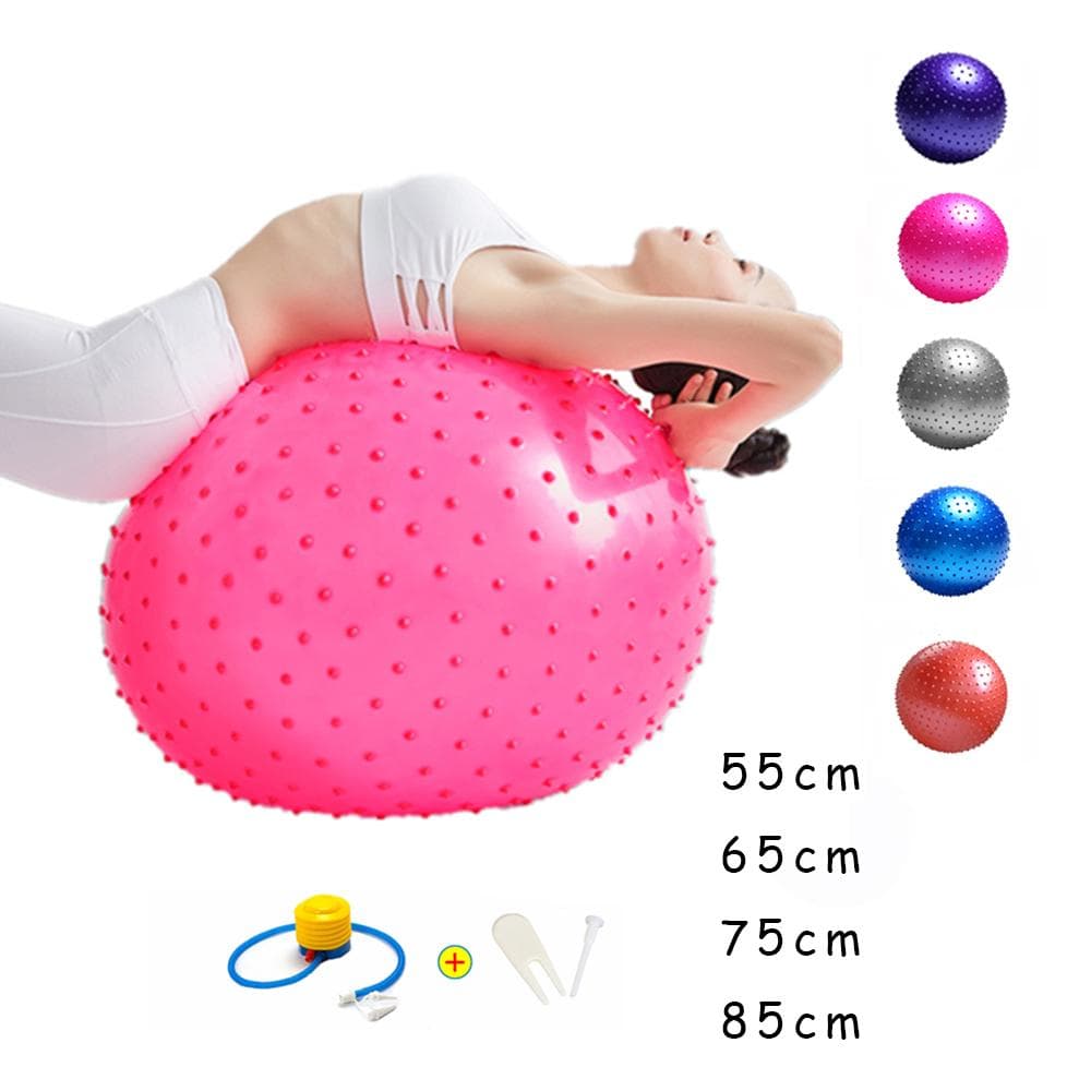 Balle de Massage à pointe 55cm/65cm/75cm/85cm, balle de Yoga avec pompe, balles de Fitness hérisson, Fitball, Pilates, entraînement d'équilibre,