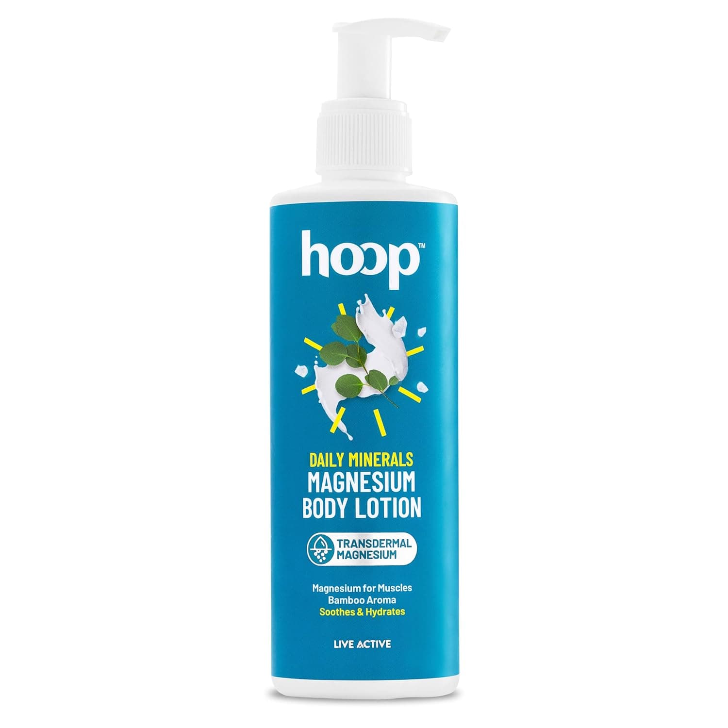 hoop Lotion Corporelle Magnésium 250 ml Pack pour Récupération Musculaire, Massage Relaxant, Soulagement Sports & Fitness