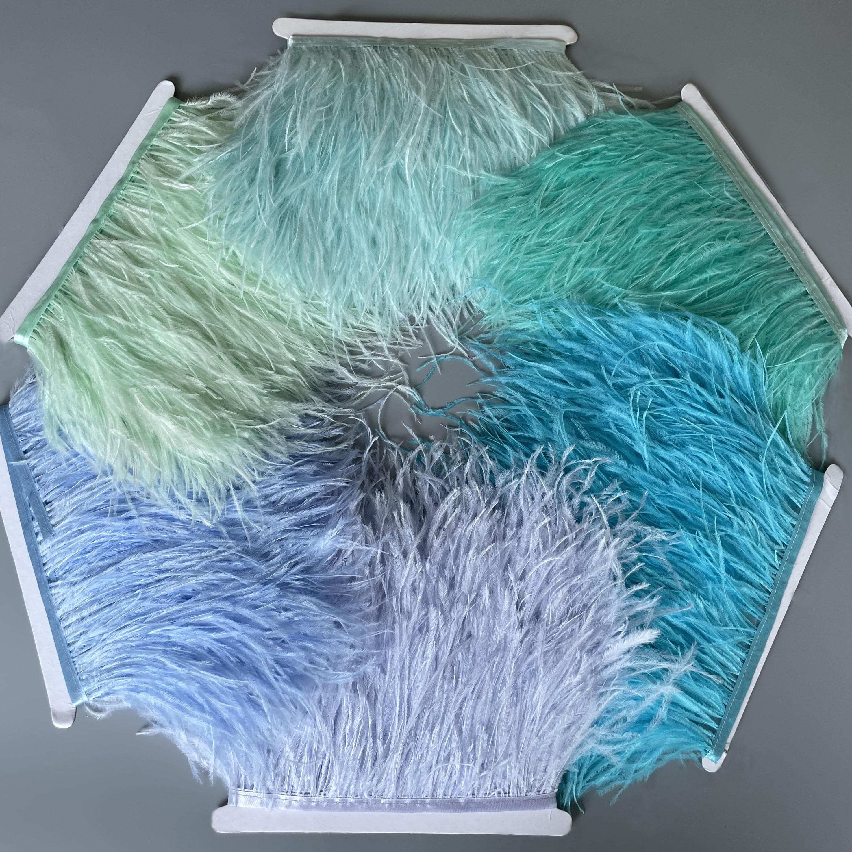 Bordure Plumes d'Autruche 13-18CM 5-7 pouces Plumes de Plumes Ruban Lisière Pour Décoration Robe de Mariée DIY Artisanat Accessoires