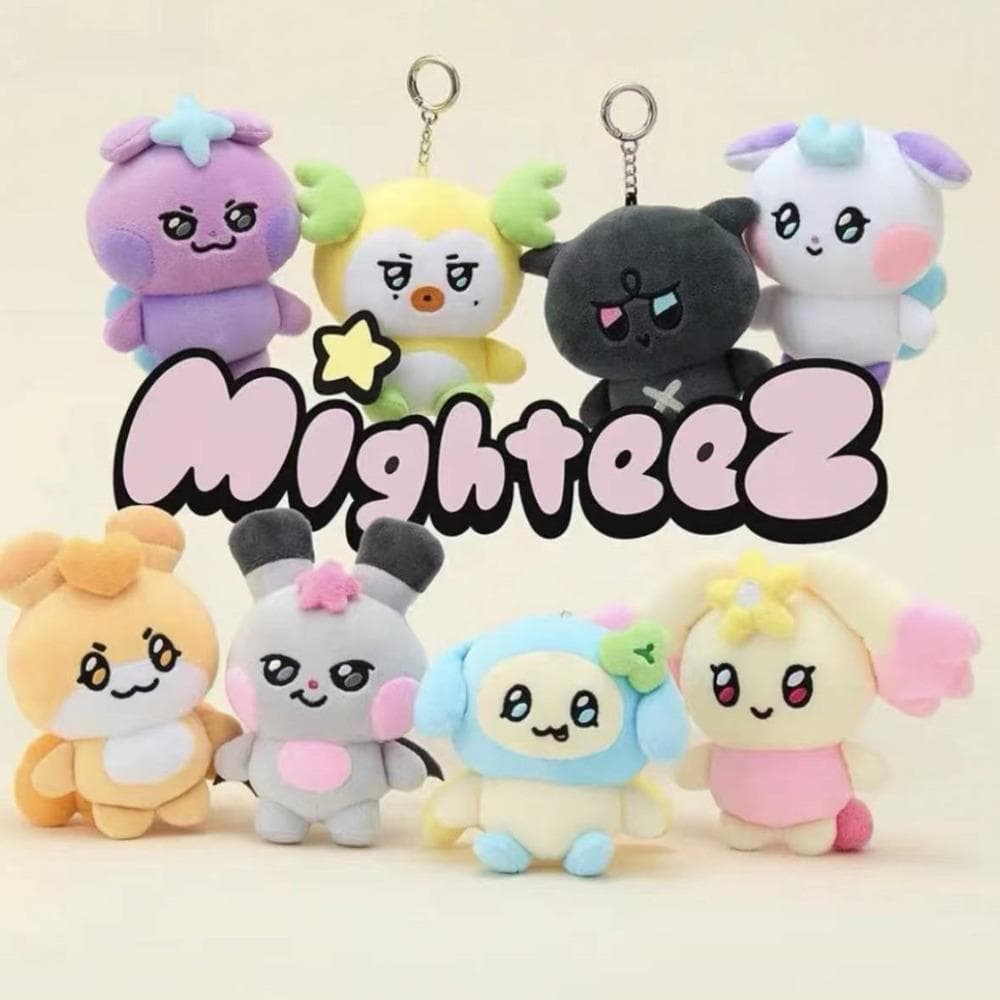 Mighteez Ateez Peluche Mighteez Porte-clés Kpop Poupée Ateez Peluche Porte-clés Aniteez Jouet en peluche Marchandise Porte-clés Accessoires