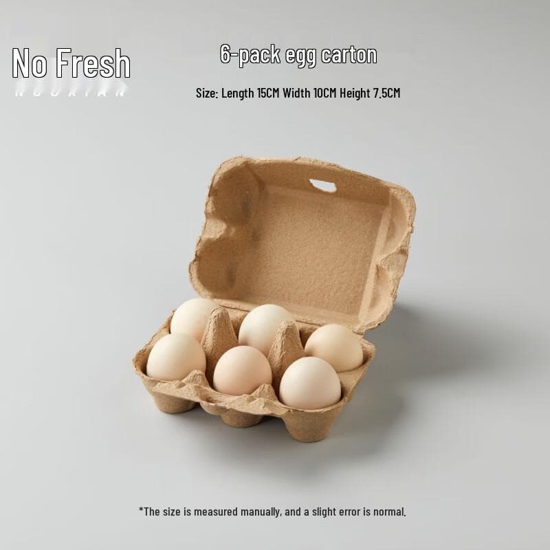 Boîtes à œufs biodégradables en pulpe (6 œufs)
