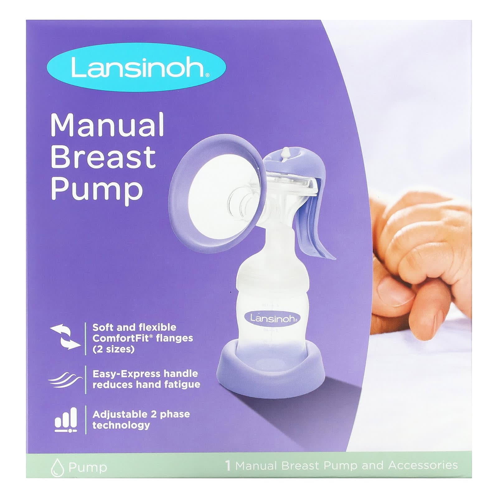 Lansinoh, Tire-lait manuel, 1 Tire-lait manuel et accessoires